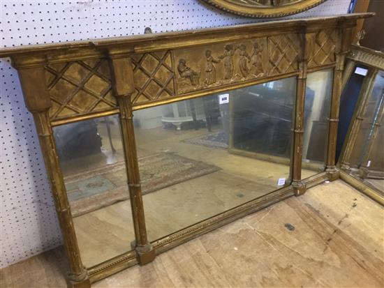 Regency style gilt overmantel